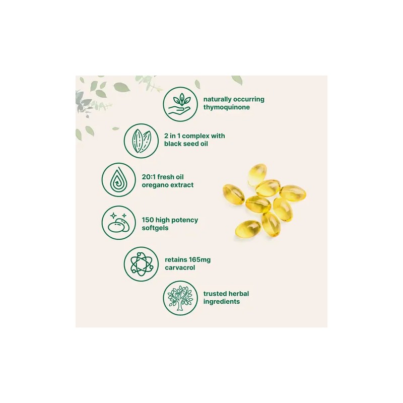 Suplemento De Microingredientes Aceite De Orégano, 150 Cáps