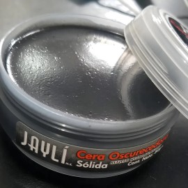 Cera Oscurecedora Sólida Jaylí para cabello con color negro, cubre canas y barba 80 Gr