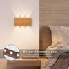 2 Pcs LED Magnetic Wall Sconce Lights,5000mAh Wireless Bedside Wall