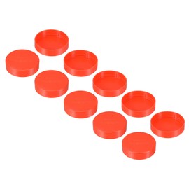 PATIKIL 2" PVC Pipe End Cap Fitting, 10 Pack Furniture Grade Plug Coupling Socket Adapter for DIY, Garden, Red