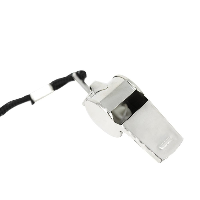 com-four® 5x whistle with band for hanging - Safety whistle