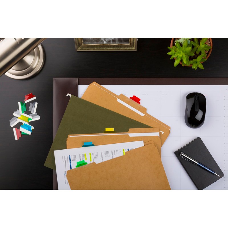 Avery Insertable Self-Adhesive Tabs with Printable Inserts, 1", Permanent Adhesive,