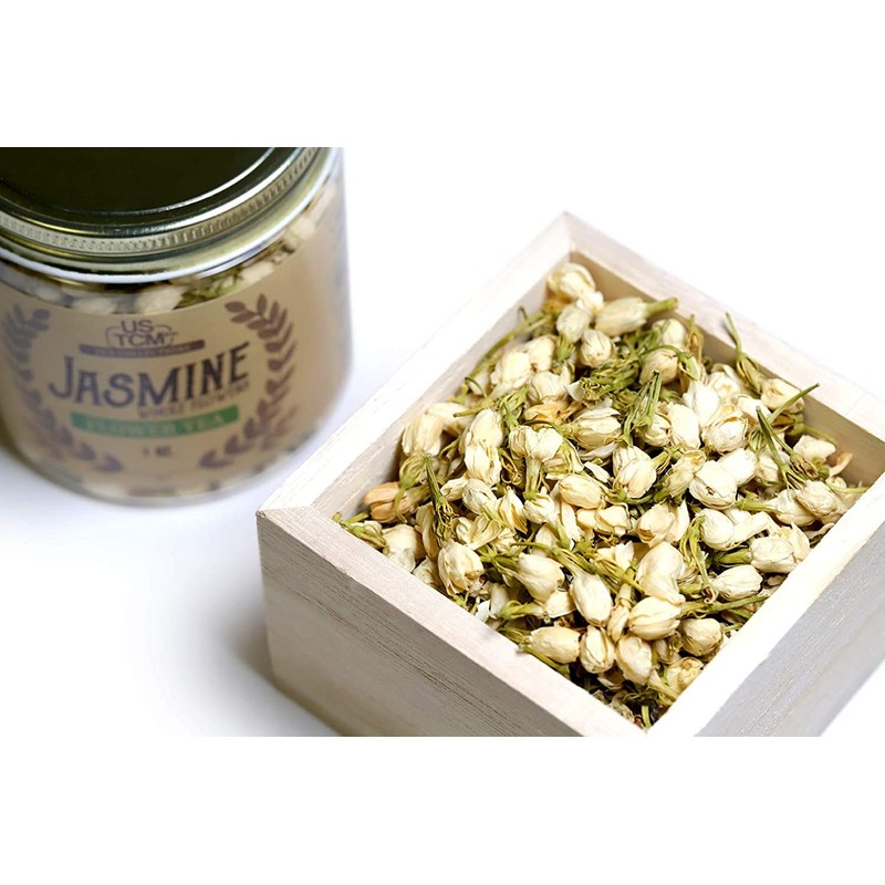 USTCM Jasmine Flower Tea Fragrant Whole Jasmine Flowers 100% Natural