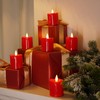Homemory 2" x 2" Red Flameless LED Votive Candles with