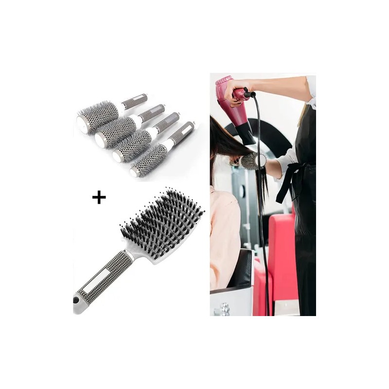Set 11 Cepillo Cabello Ventilado Cerámica Térmico Brushing