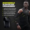 Storelli BodyShield Sleeveless Undershirt, Protective Soccer Base Layer, Lightweight Compression