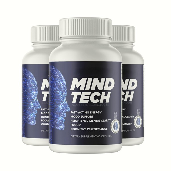 Mind Tech 3-Pack Mind Tech Supplement Official Brain Booster Support