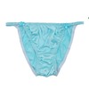 Farlenoyar Ropa interior de playa para mujer, 100% seda, suave,