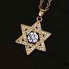 Star of David Necklace Birthstone Star of David Necklace: Delicate