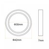 sourcing map 6806-2RS Ceramic Bearings 30mm x 42mm x 7mm