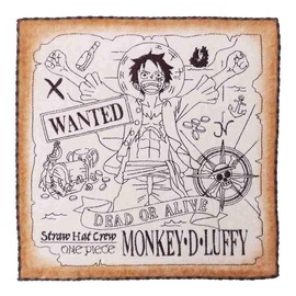 Bandai 6765004600 Mini Towel, One Piece Treasure Hunt, 100% Cotton