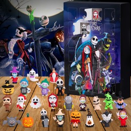 Halloween Advent Calendar 2025,24-Day Halloween Countdown Calendar for Kids and Adults with 24 pcs Classic Doll Collectible Figures,Ornaments Decorations Gifts for Boys Girls Teens
