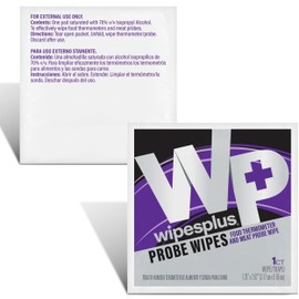 Thermometer Sanitizing Wipes - Probe Wipe Sachet - 100 Wipes