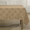 Romanstile Jacquard Rectangle Tablecloth, Waterproof Damask Rose Floral Pattern Table