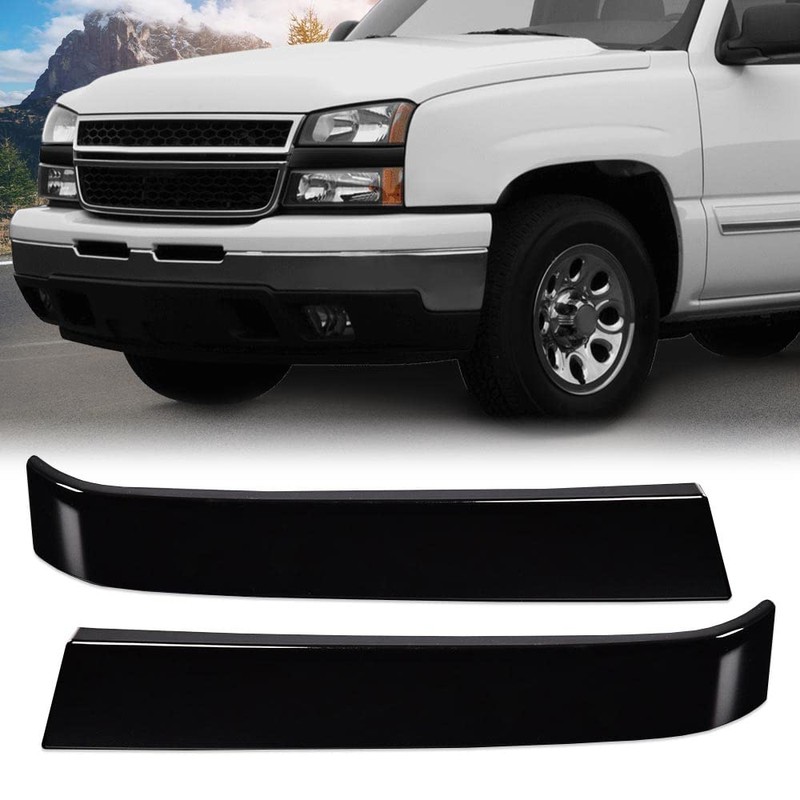PIT66 Grille Trims Set, Compatible with 2003-2007 Chevy Silverado, LH