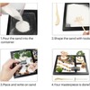 DinQ Meditation Japanese Zen Garden, Sand Garden Tools Accessories Box