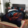AILONEN Wolf Head Printed Comforter Set Twin Size,Evening Lightning Wolf