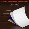 MUNBYN 20 Sheets Tattoo Transfer Paper A4 Stencil Paper Tattoo