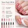 Pink Nail Polish Pens 6 Colors, Quick Dry Water Based