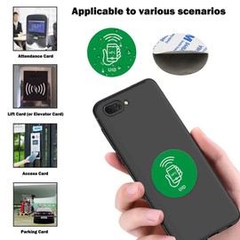 13.56 MHz UID Writable Rewritable Clone IC Smart Keychain, Compatible with MIFARE Classic 1K, RFID Blank Sticker for Access Control Key Sticker Rewritable (5 PCS)