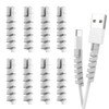 Cable Protector Spiral Phone Charge Cable Saver, Headphone, USB Cord,