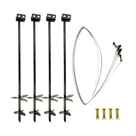 Tie Down | 36 in. x 3/4 in. Double Head anchoring kit with Straps and Bolts (4-Pack)