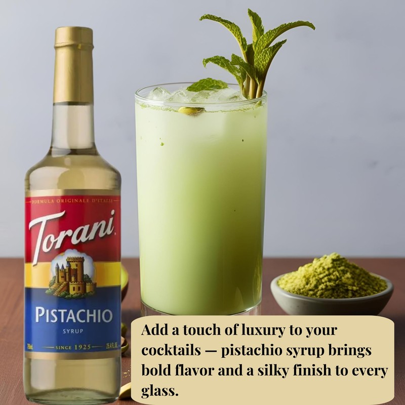 Pistachio Syrup for Coffee 25.4 Ounces Coffee Syrups and Flavors
