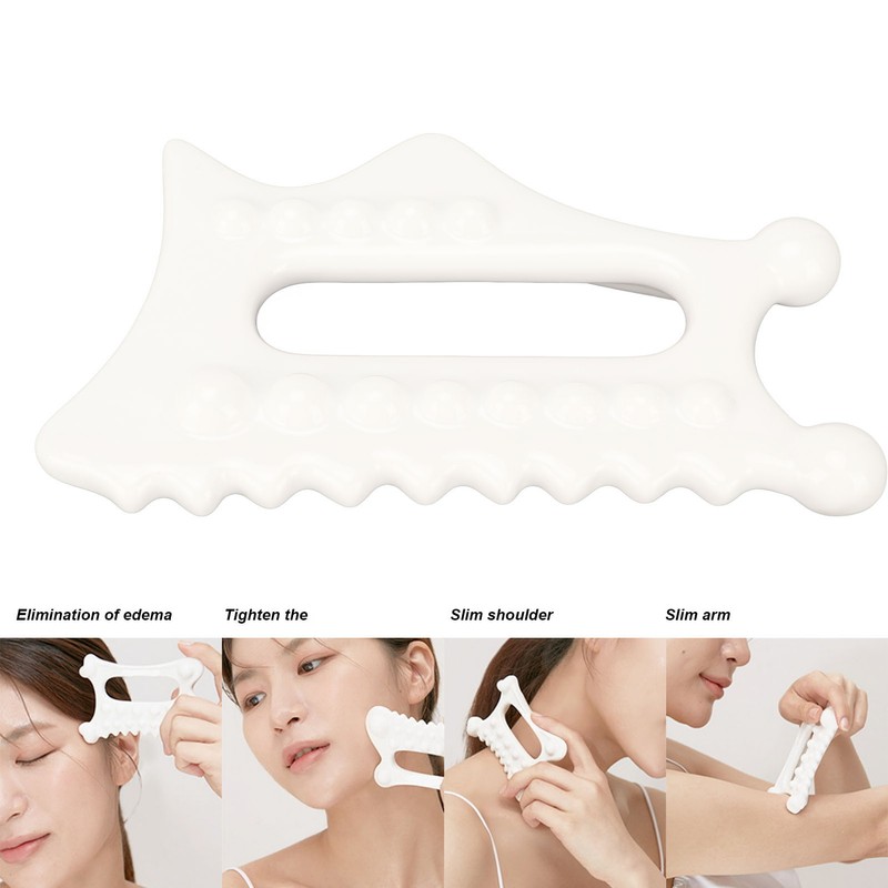 Facial Gua Sha Tool Men Women Ceramic Lymphatic Drainage Trigger