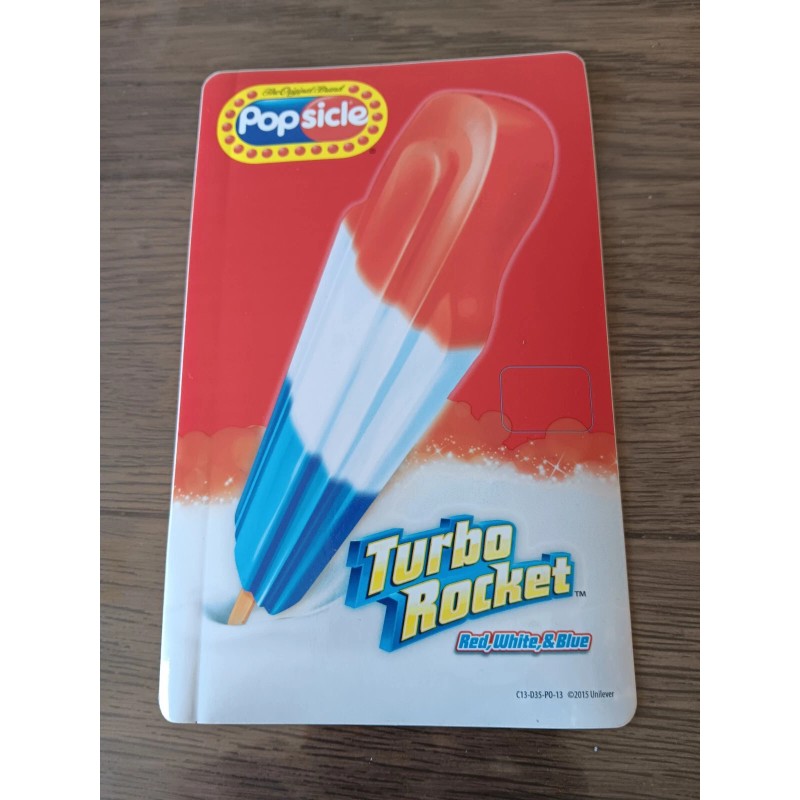 2015 Turbo Rocket by Popsicle, Ice Cream Truck Sticker 5"x8"