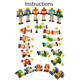 TOWO Wooden Transforming Vehicle Robot - Transfigures Toys for Travel Toys - Construction Toys Building set - Wooden Transforming Toys 3 year old Boys Girls Holiday -Stocking Fillers Stuffers- Blue