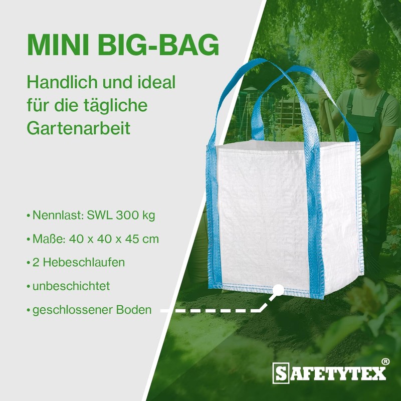 Safetytex Mini Big-Bag White 40 x 40 x 45 cm