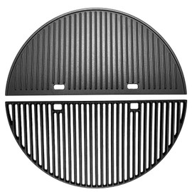 24" Cast Iron Heavy Round Grill Grates and Griddle for BGE, Big Green Egg XL, Weber Summit Kamado E6, S6 Joe Big Joe I, II III Smokers 24-inch Charcoal Grill