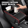 Car Center Console Armrest Storage Box with Heightening Cushion and