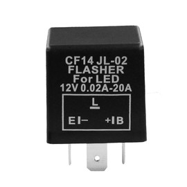 HUIQIAODS LED Flasher Relay CF14 JL-02 3-Pin Fix Flash Rate Turn Signal Light