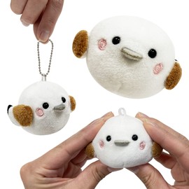 Kinagani Shima Enaga Plush Ball Chain Keychain, Mascot, Shima Enaga, Small Bird, Soft, Fluffy (Ball Chain, Set of 3)