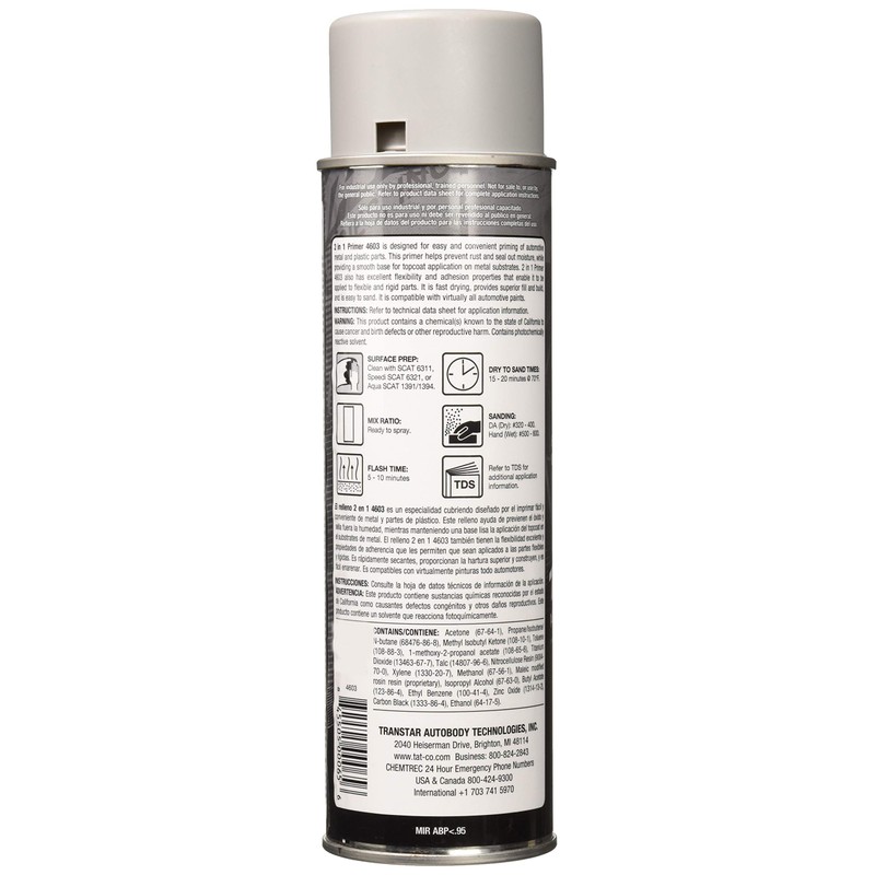 Transtar 4603 Gray 2-in-1 Primer - 15oz