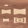 Nested Bow Tie Router Inlay Template Set - Durable 6mm
