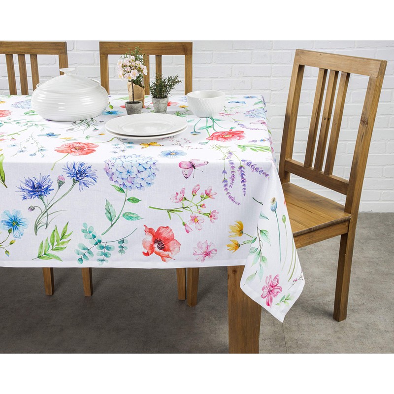 Maison d' Hermine Tablecloth 100% Cotton 140cm x 180cm Decorative