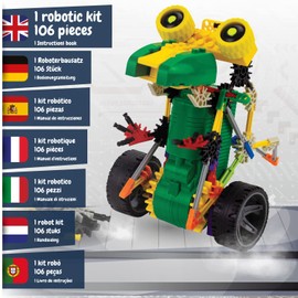 Science4you - Robotics Rexbot, A Robot Kit with 106 Pieces - Build Your Own Robot with This Electronic Building Kit, Educational Game UNT Construction Toy for Children from 8 Years