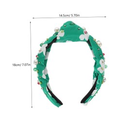 Baluue Shamrock Headband for Patrick Day Holiday Hairband Decoration and Colors Party Accessory for Women and Men Celebrations