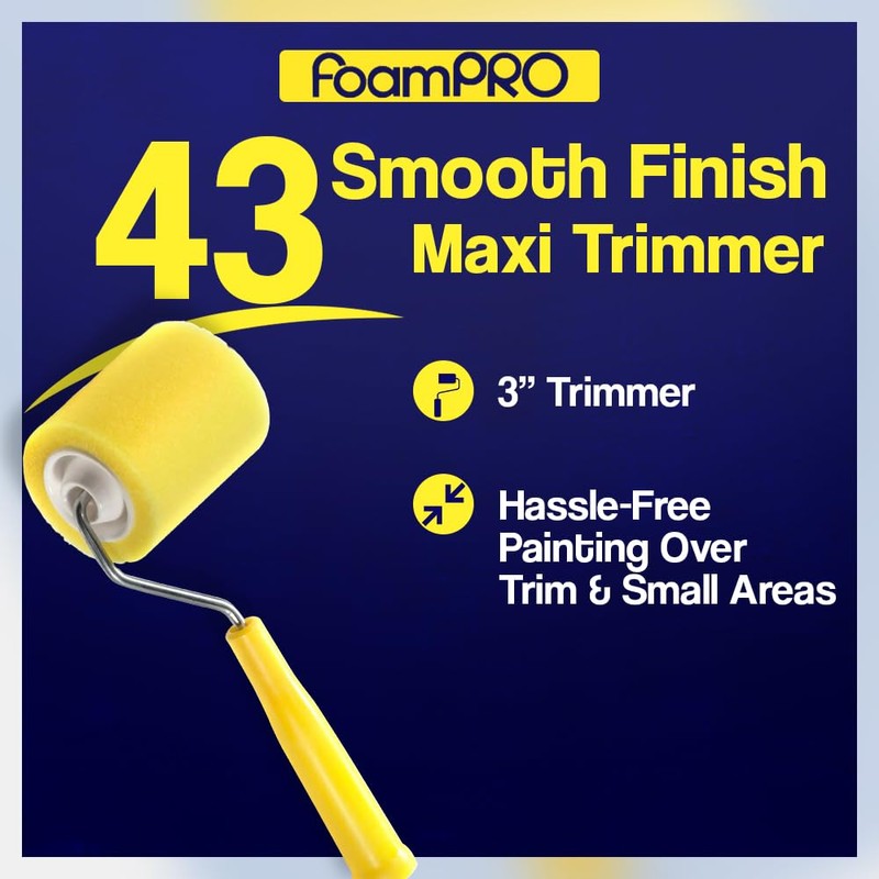 FoamPRO 43 Foam Paint Roller, 3"