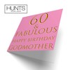 Hunts England - Godmother 60th Birthday Card - 60 &