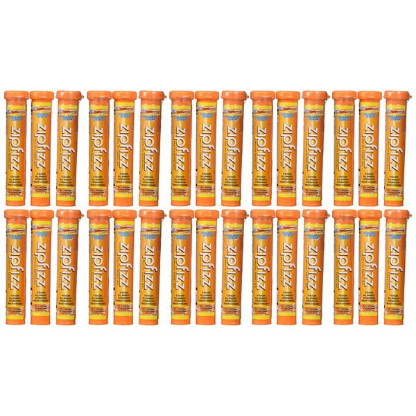 Zipfizz Orange Soda Healthy Energy Drink Mix - Transform Your Water Into a Healthy Energy Drink - 30 Orange Soda Tubes