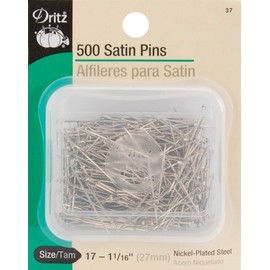 Dritz 500-Piece Satin Pins, 1-1/16-Inch