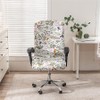 BSYMDH - Funda elástica para silla de computadora, con cierre,