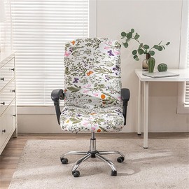 BSYMDH - Funda elástica para silla de computadora, con cierre, elástica, duradera, elástica, para silla de computadora, para juegos, universal, para silla giratoria, 08
