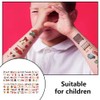 10 Pcs Fire Fake Tattoo Firefighter Temporary Tattoos Waterproof Firetruck