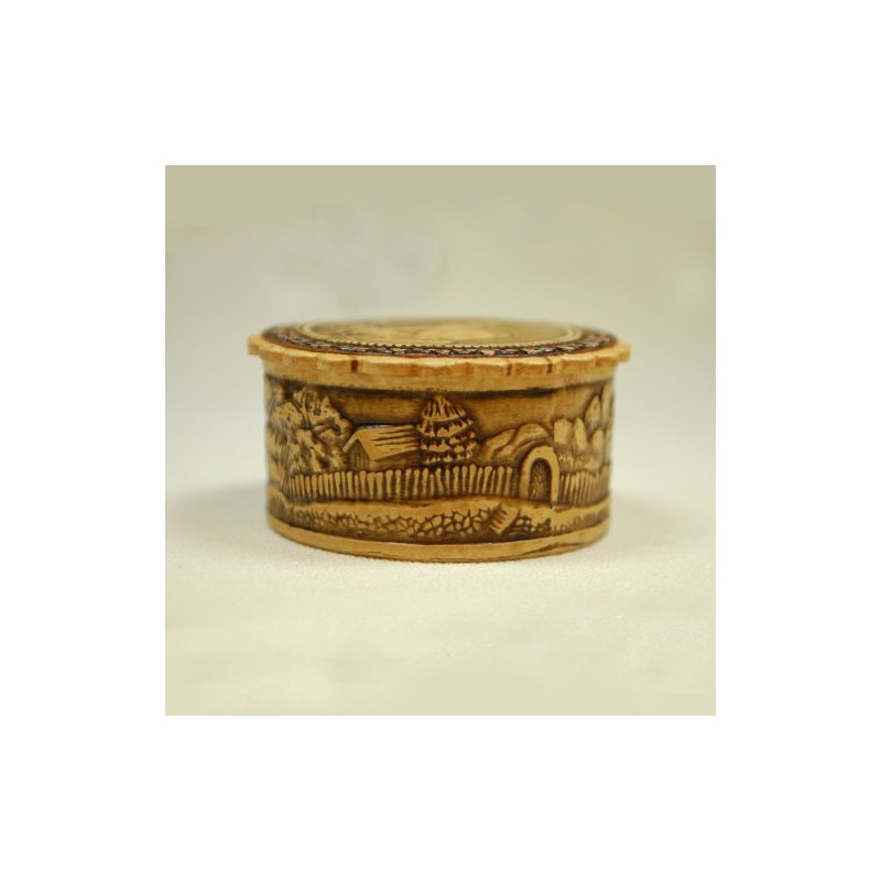 "Mink" Russian Birch Bark Box