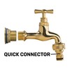 All Brass Solid Metal Water Tank Replacement Outlet & Adapter