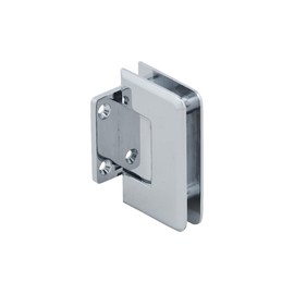 C.R. LAURENCE P1N074CH CRL Polished Chrome Pinnacle 074 Series Wall Mount Short Back Plate Hinge